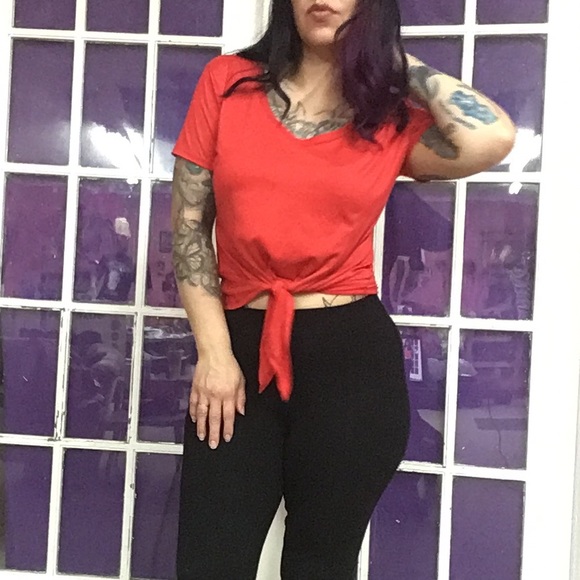 Red Tie Top - Picture 2 of 2